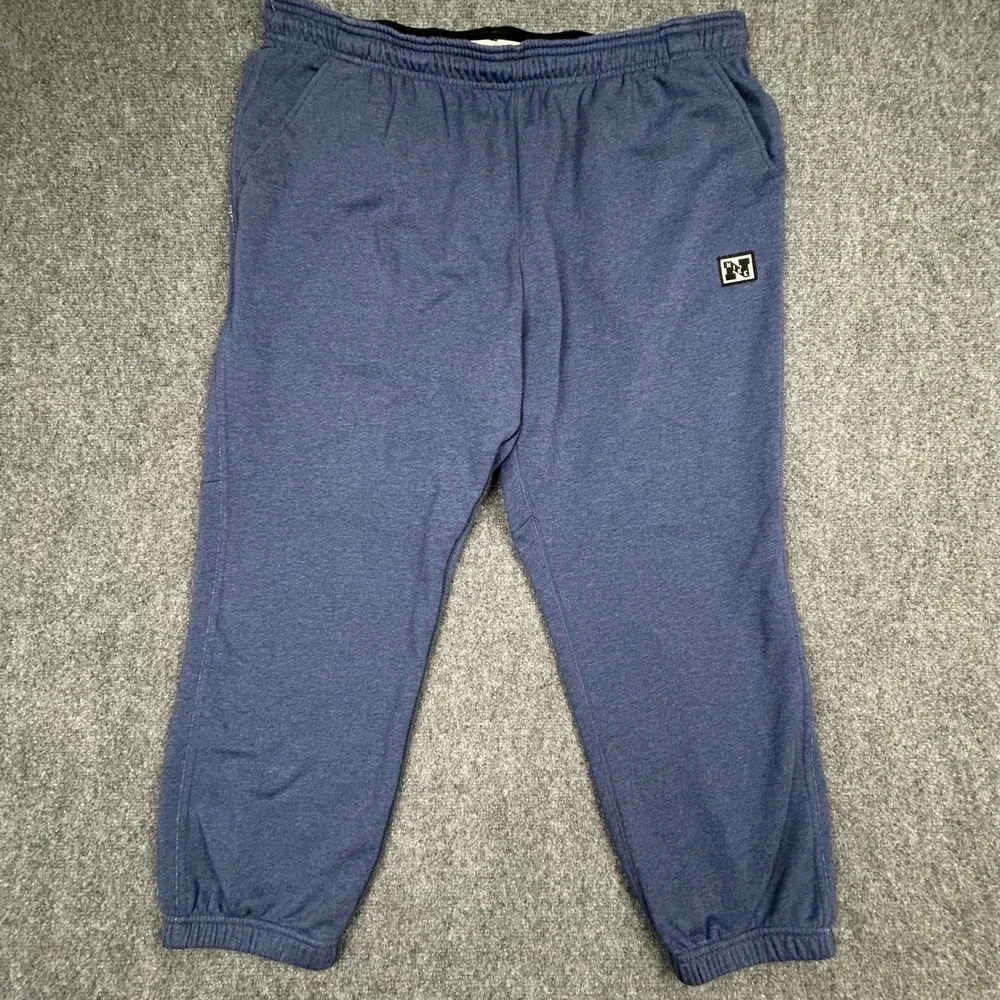 Nike Gym Heritage Sweatpants Mens 2XL Blue Dri-FIT Jogger Fleece Fitness Pants